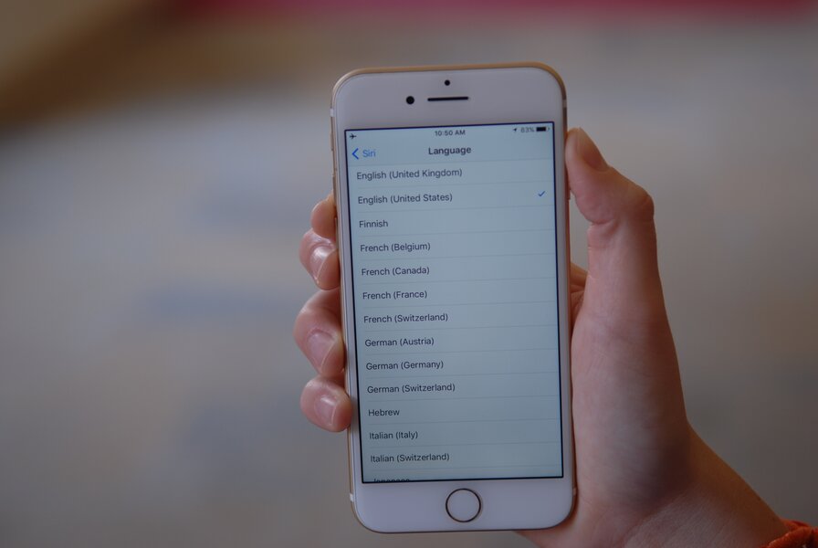 Give Siri a different accent